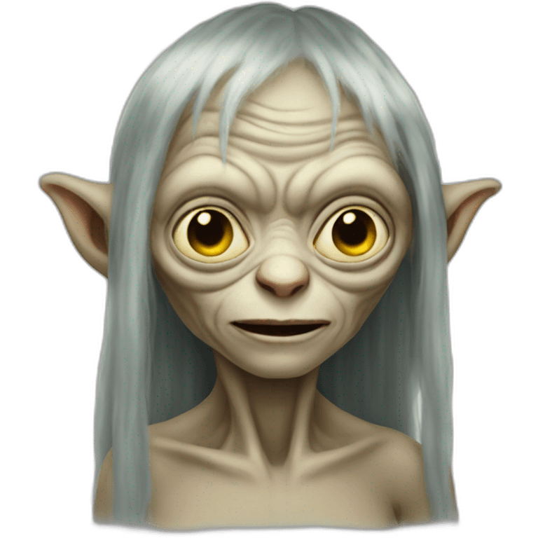 gollum dressed like a woman emoji