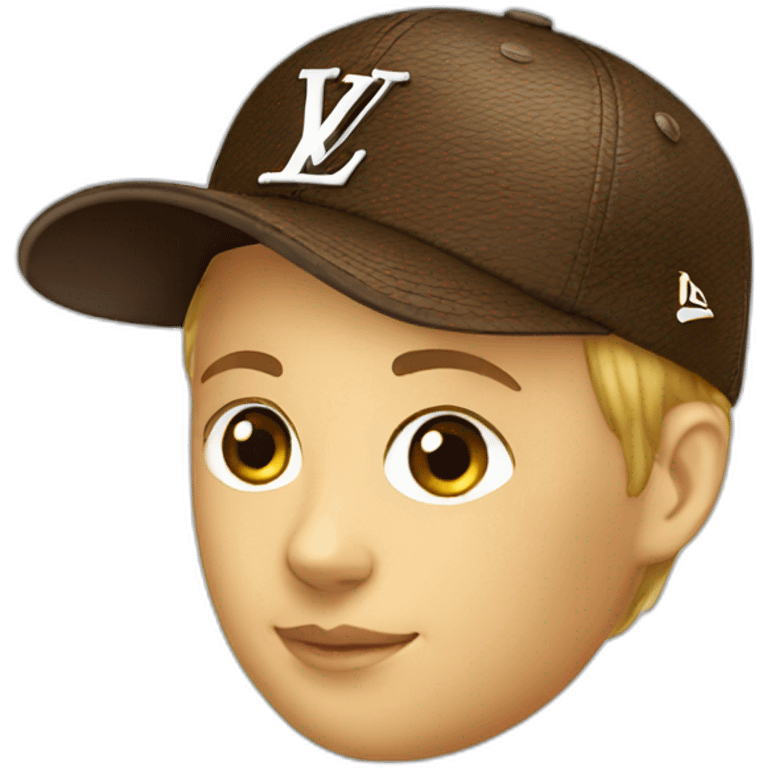 Louis Vuitton cap emoji