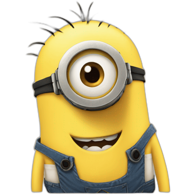 joking emoji but it's a minion emoji