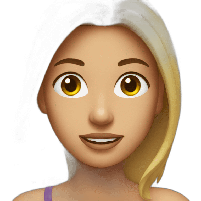 Woman in bikini emoji