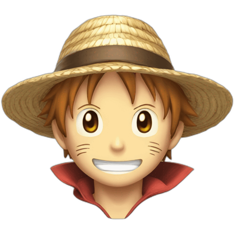 Strawhat Luffy and Eevee emoji