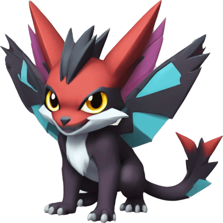 Noivern-Litten-Zoroark full body emoji