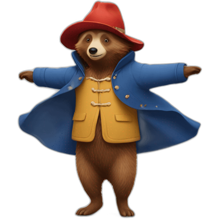 paddington doing namaste emoji