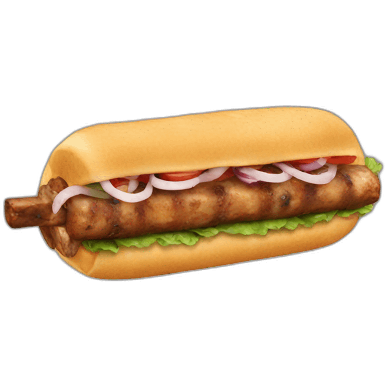 A kebab  emoji