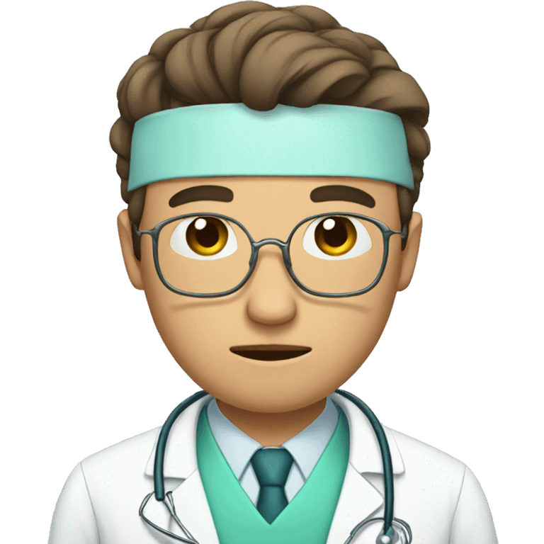 sad face doctor emoji