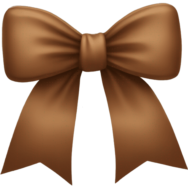 Christmas brown bow emoji