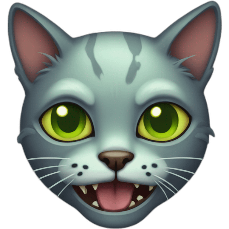 a zombie cat emoji