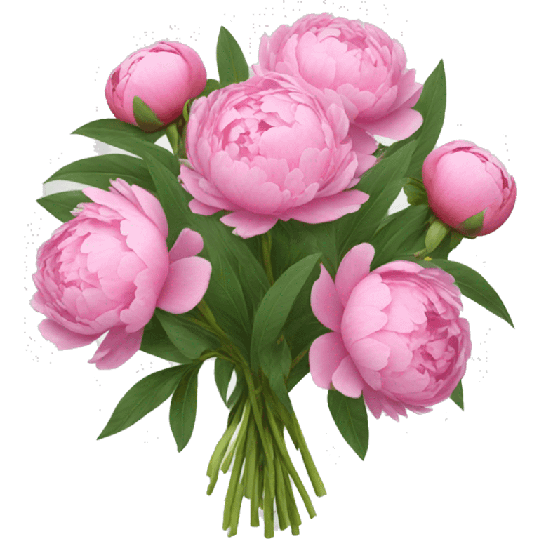 a bouquet of peonies   emoji