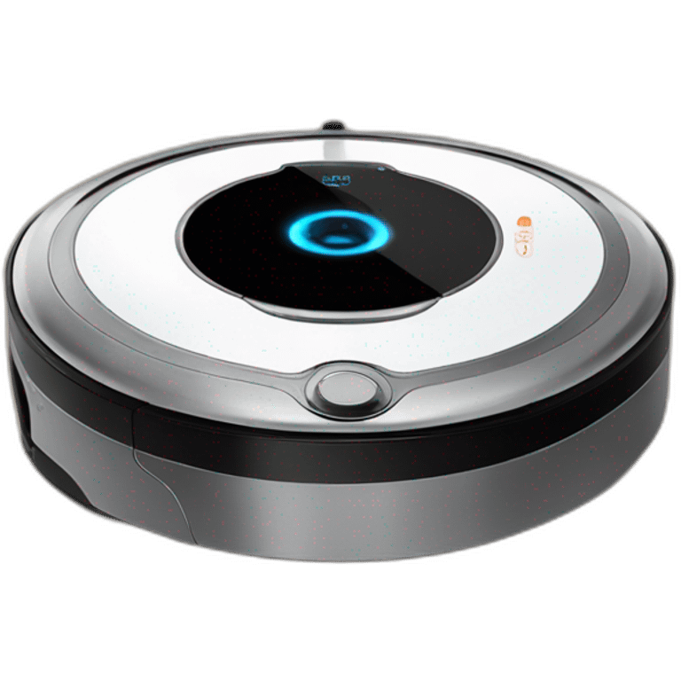 robot vacuum with saurons eye on top emoji