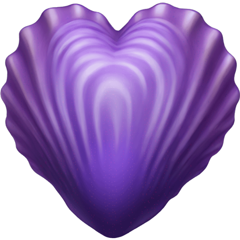 purple shell with heart emoji