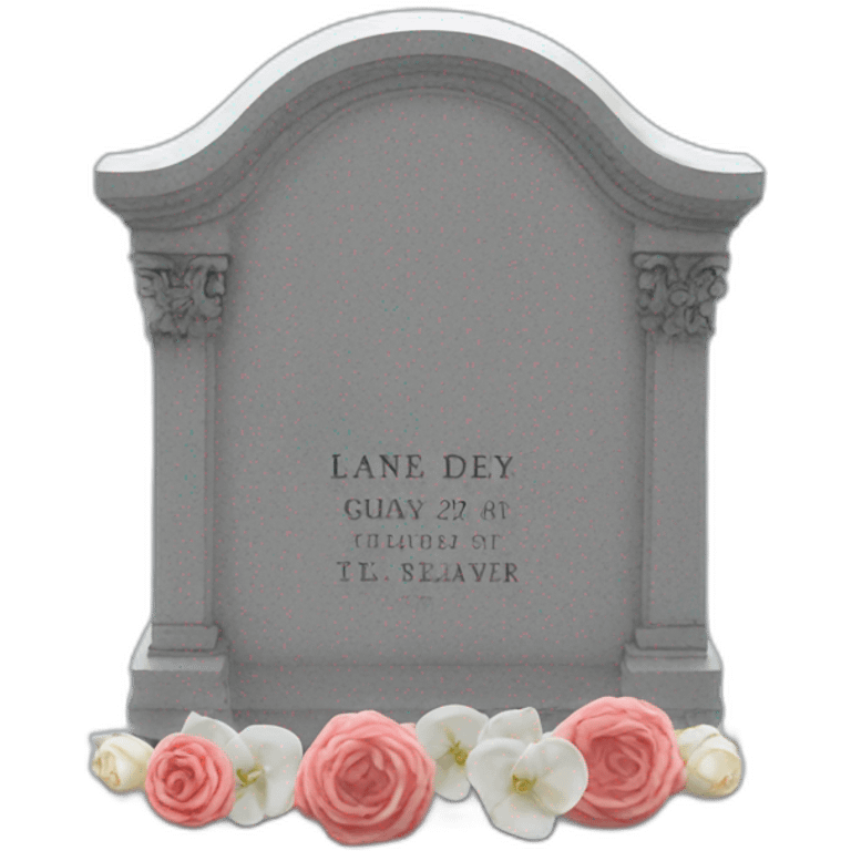 lana del rey's gravestone emoji