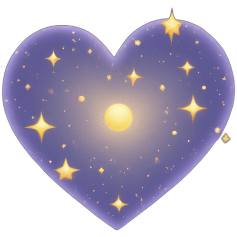 Constellation heart emoji