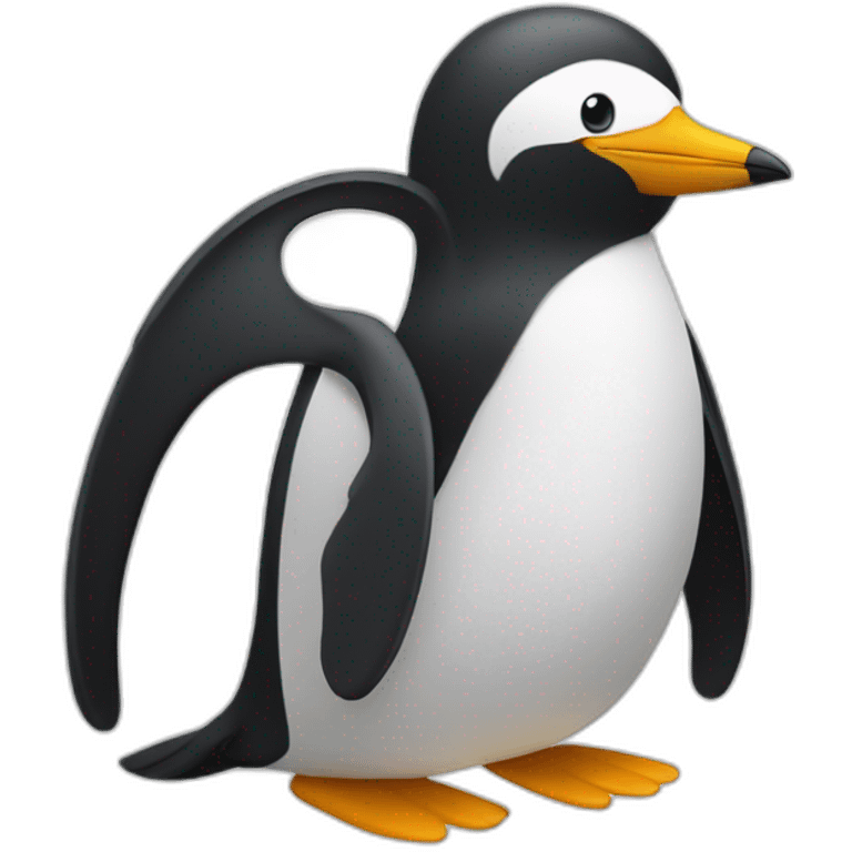 Pingouin trisomique emoji