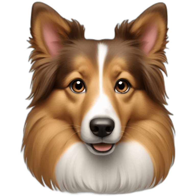 Shetland Shepherd dog emoji