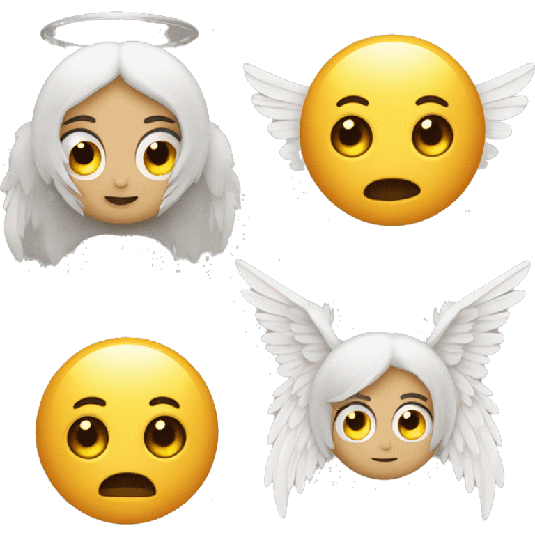 Mitad demonio y mitad angel emoji