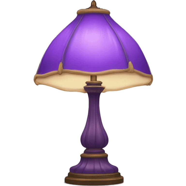 Purple Tiffany lamp emoji