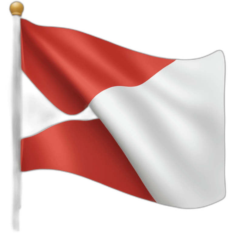 White red and White iOS flag emoji