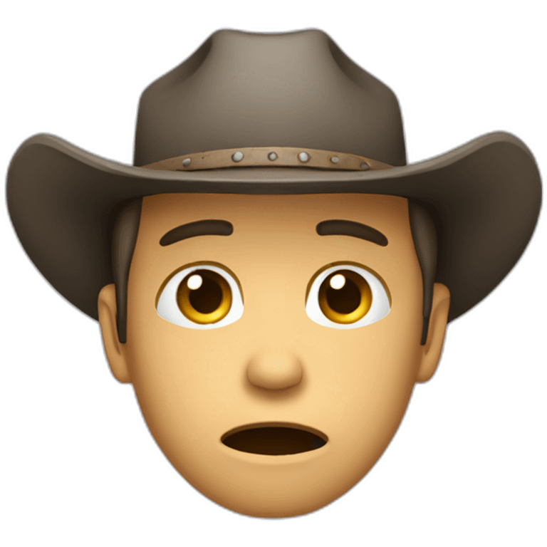 Crying-stressed-Oncall-cowboy emoji