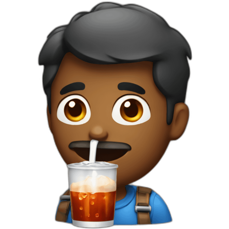 developer drinking cola emoji