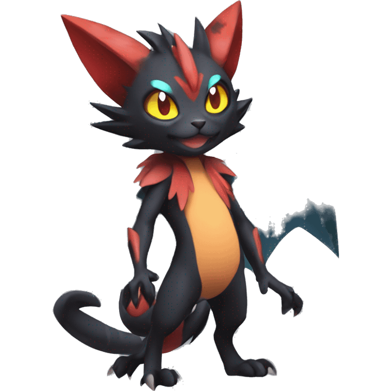 Noivern-Litten-Torracat-Zorua full body emoji