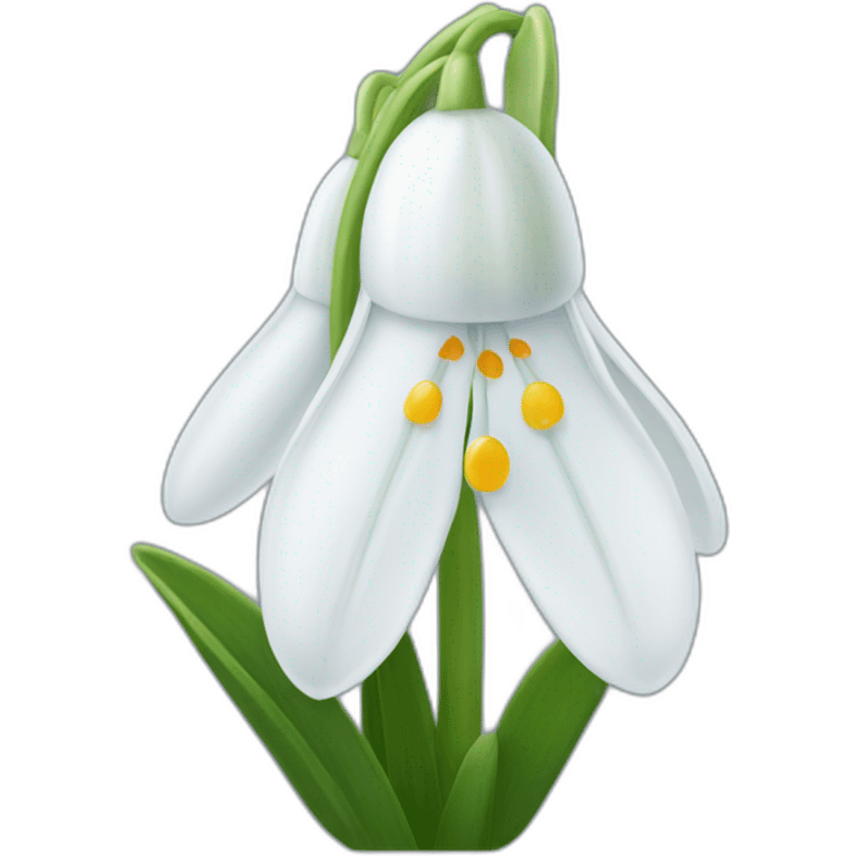 Snowdrop emoji