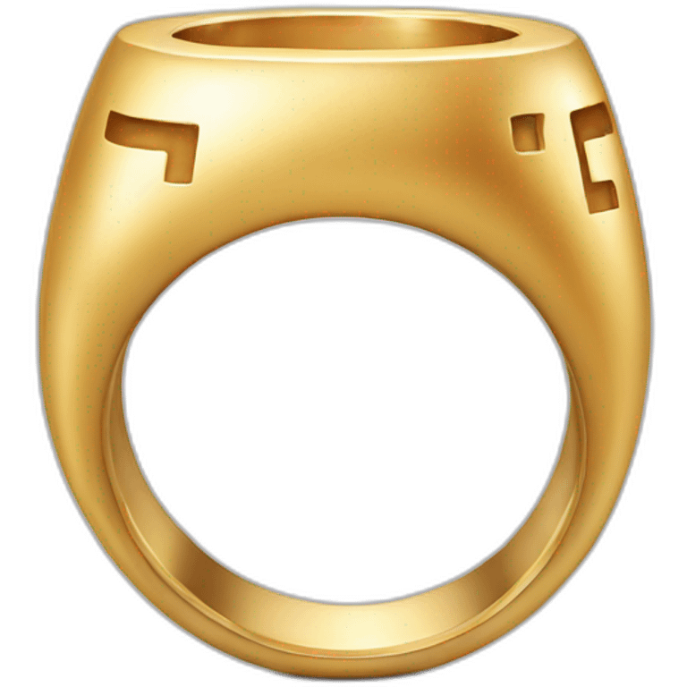 ring with a t letter emoji