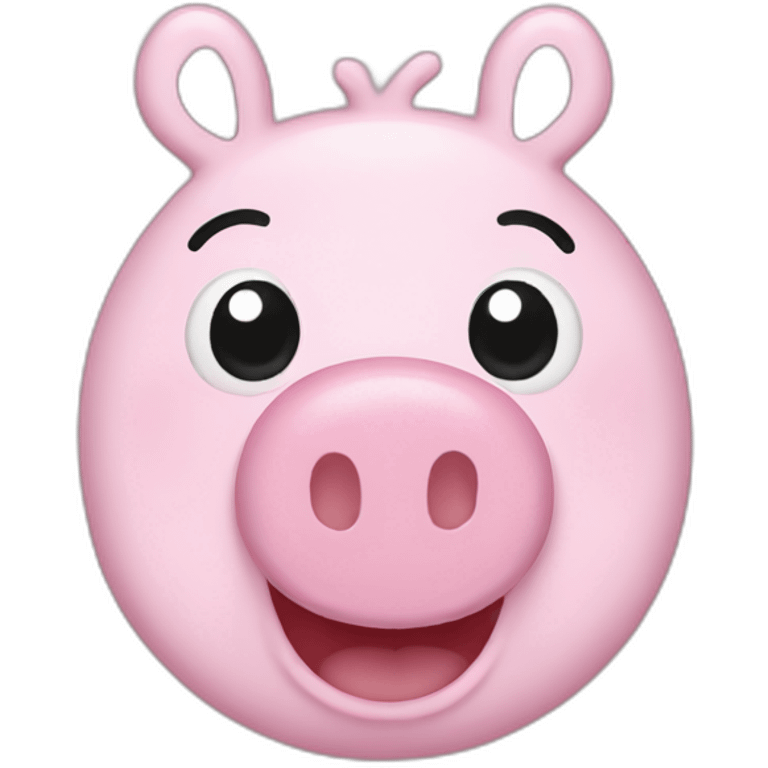 Peppa pig smiling emoji