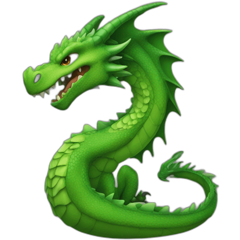 green brutal dragon emoji