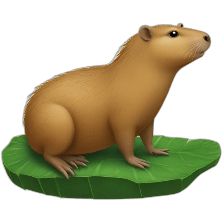 Capybara sur crocodile emoji