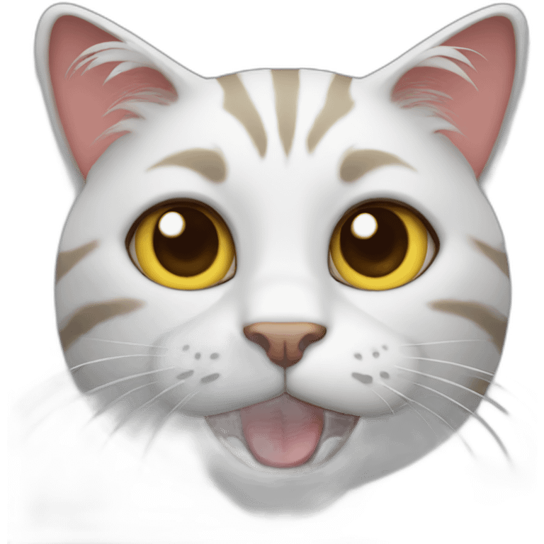 Crazy cat emoji