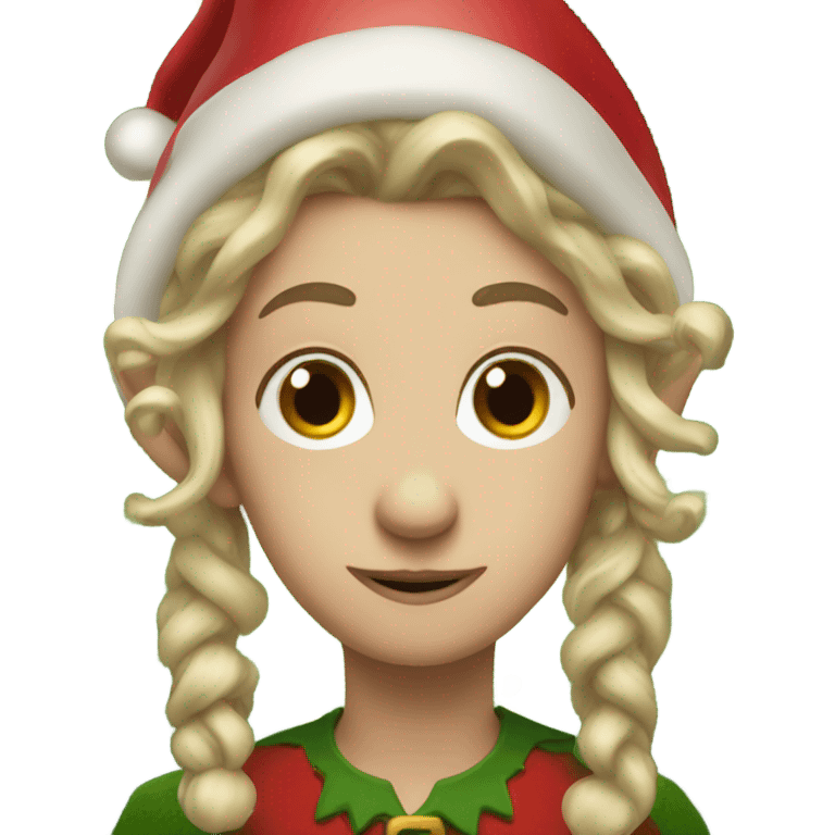 Christmas elf emoji