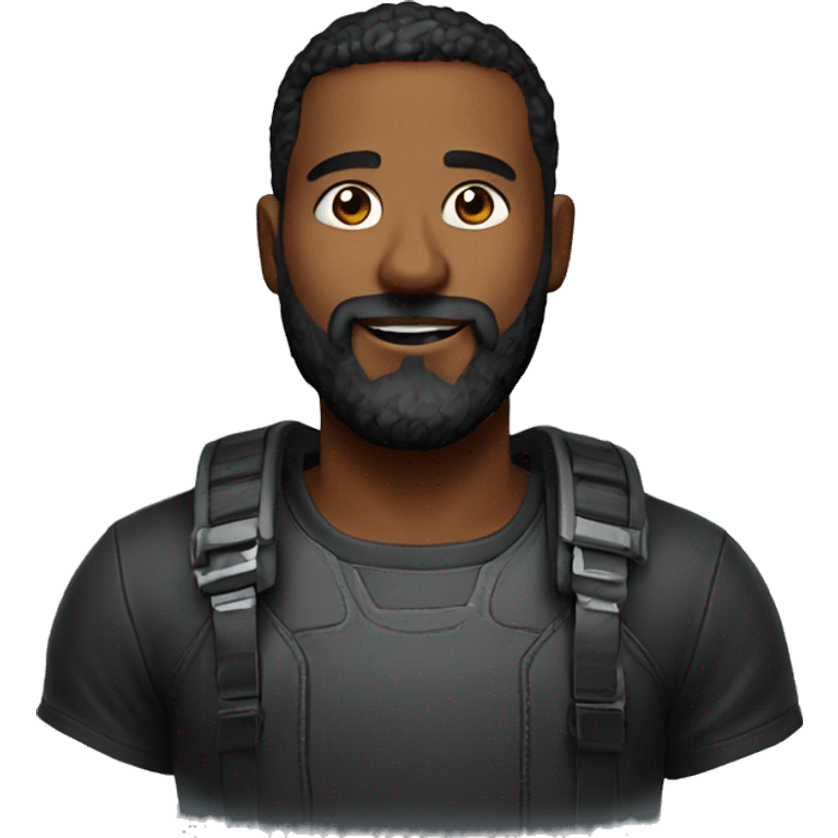 Gamer 28 years with beard black  emoji