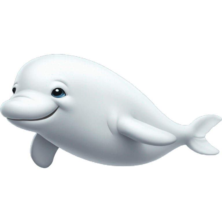 Beluga whale for christmas emoji