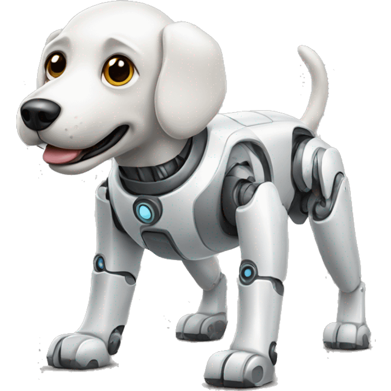 Robotic dog emoji