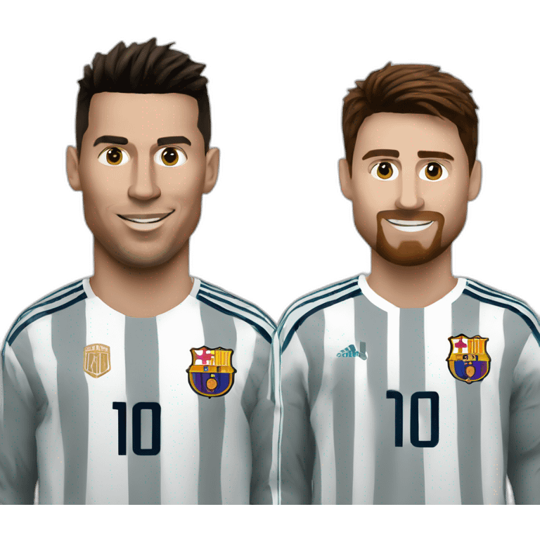 ronaldo and messi emoji