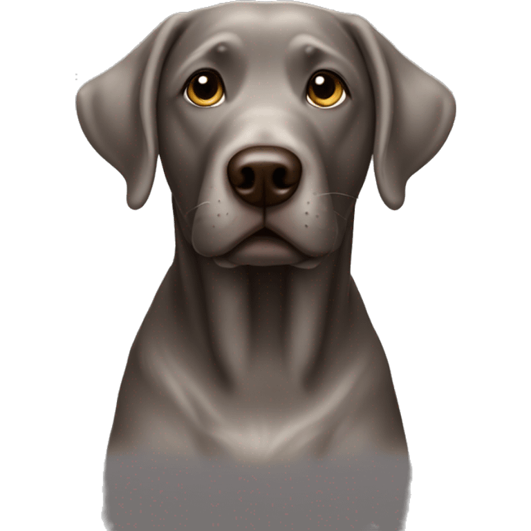 silver chocolate lab emoji