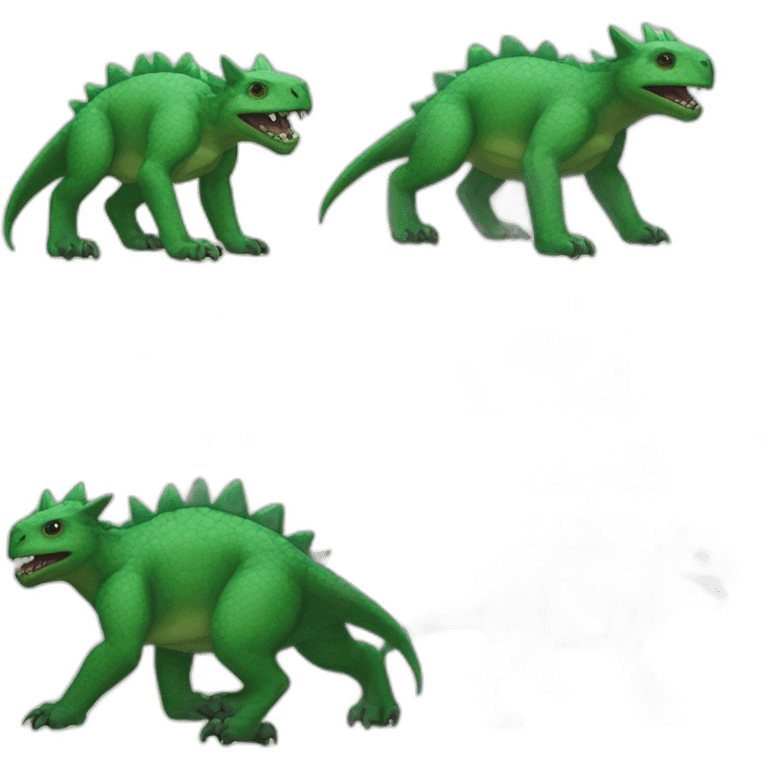 Green Tarasque six paws emoji