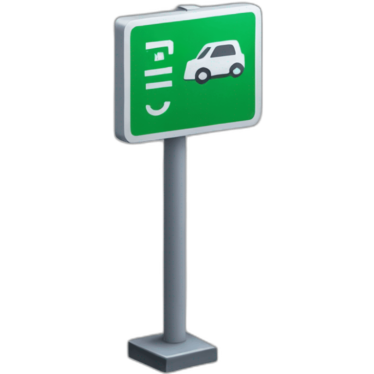 parking sign 3d emoji