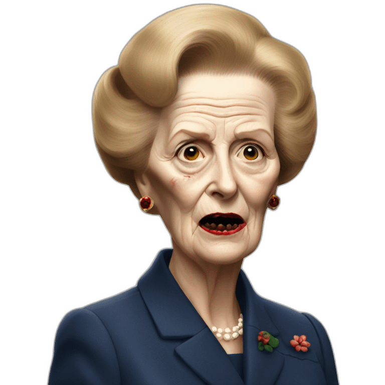 Zombie Margaret Thatcher emoji