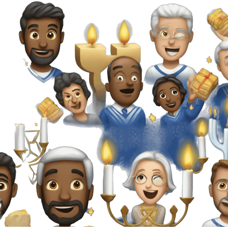 Hanukkah memorable emoji