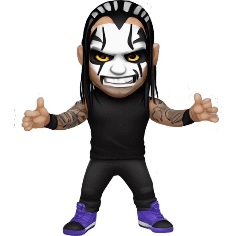 Jeff Hardy with face paint doing his famous pose  emoji