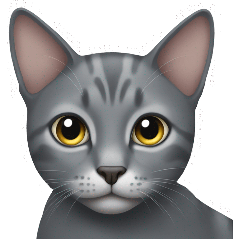 Grey cat emoji