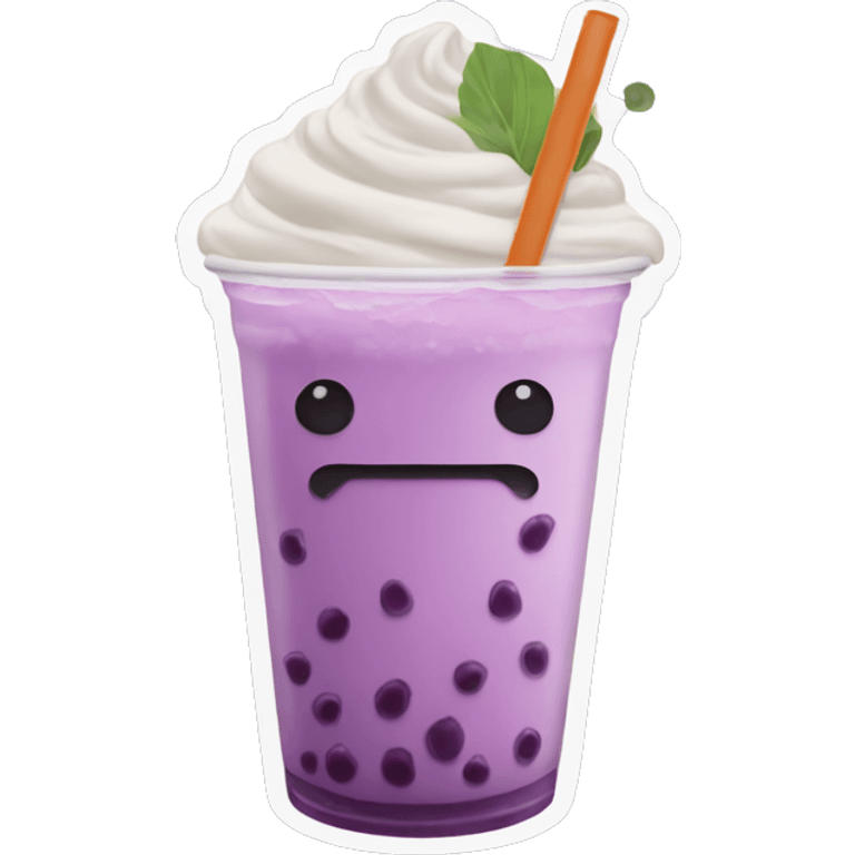 taro boba tea emoji