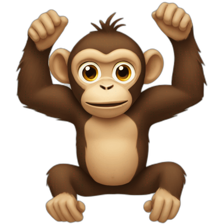 a monkey on a monkey on a monkey emoji