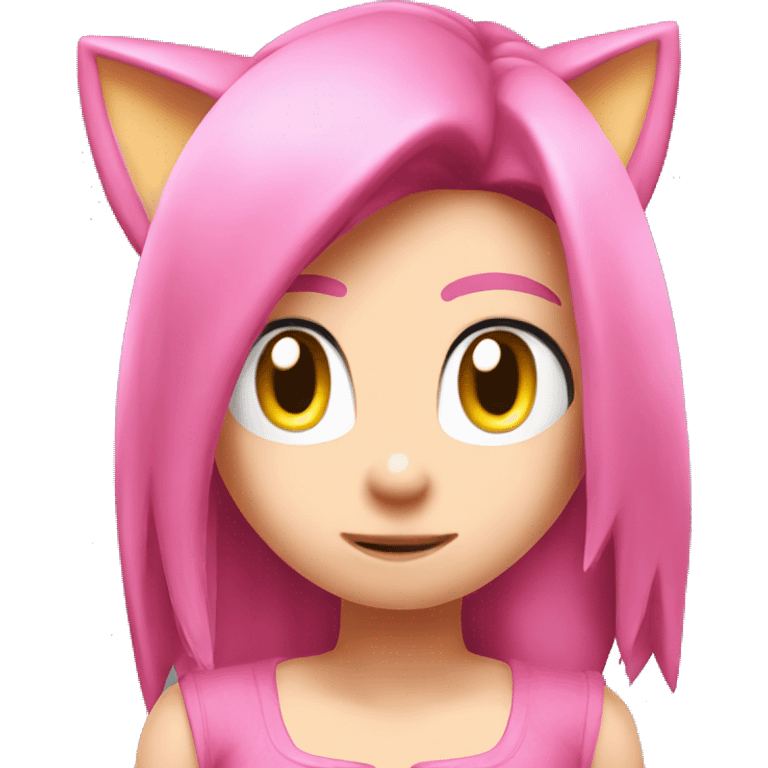 amy rose sonic emoji