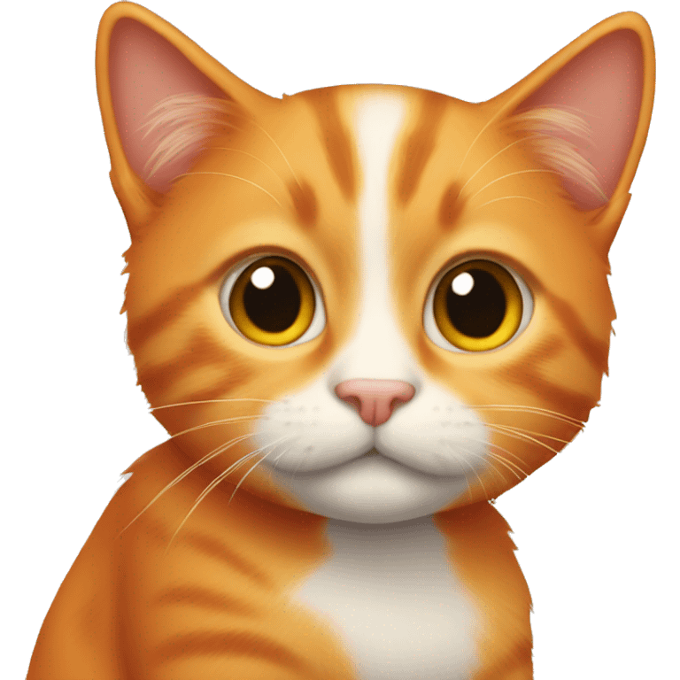 Orange little cat emoji