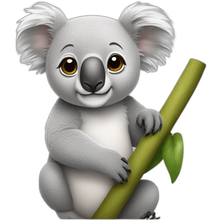 Koala wearing a white taxide emoji