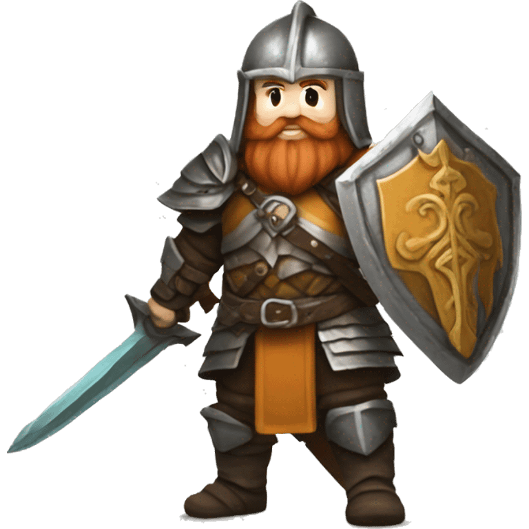 dwarven rune knight with a greatsword emoji