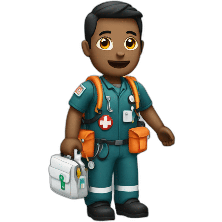 paramedic with a medic bag emoji