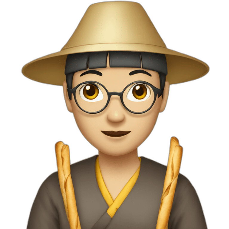 Chinois avec des baguettes  emoji